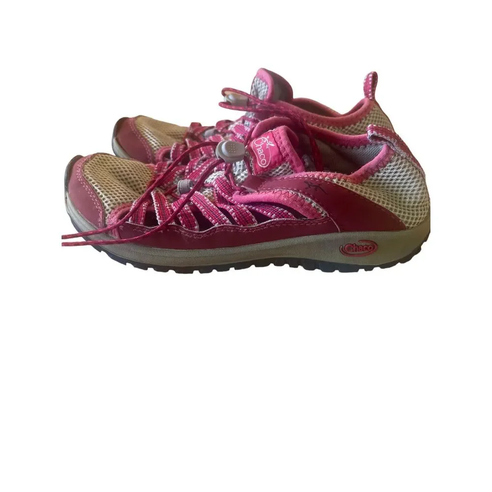 Chaco Girls Pink Outcross 2 Mesh Low Top Round Toe Water Sport Sandal Size 5
